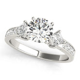 Engagement Rings Cluster Sides - TN82845